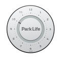 Park Life parkeringsskive titansølv